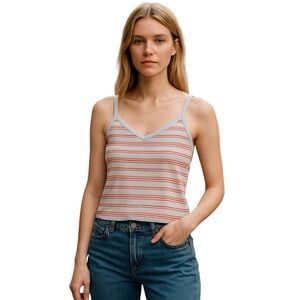 Xhilaration Striped Tank Top Women Color Multi Size S